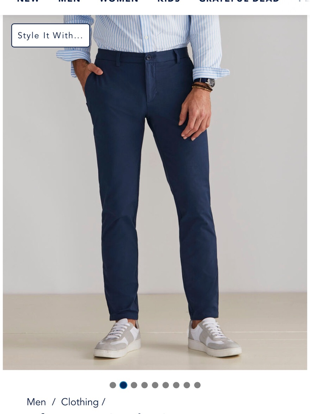 Vineyard Vines Navy Slim Chinos